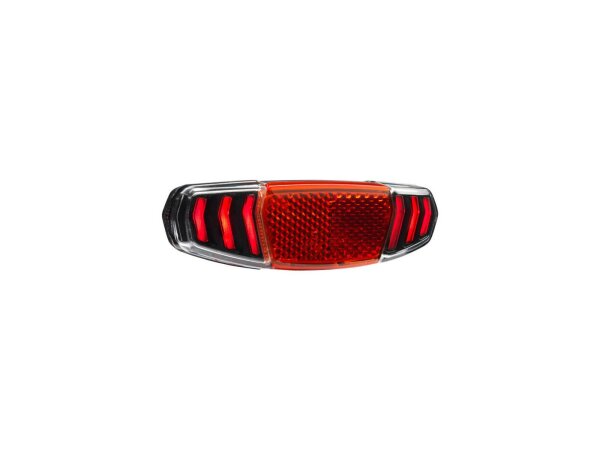 BUSCH & MÜLLER LED-Gepäckträgerrücklicht "Topl schwarz / rot