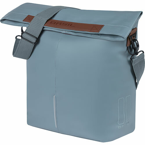 Seitentasche CITY-SHOPPER 14-16 Liter, Basil, graphite blue, Lederimitat, Basil, 18371