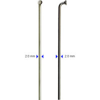 Speiche silber, 268mm, Ø = 2,0 Edelstahl, cnSpoke,...
