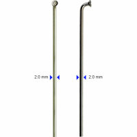 Speiche silber, 300mm, Ø = 2,0 Edelstahl, cnSpoke,...