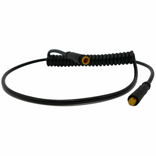 Verlängerungskabel (Akku) 125 cm, B+M, schwarz, wasserdicht, Busch + Müller, 468AKPB