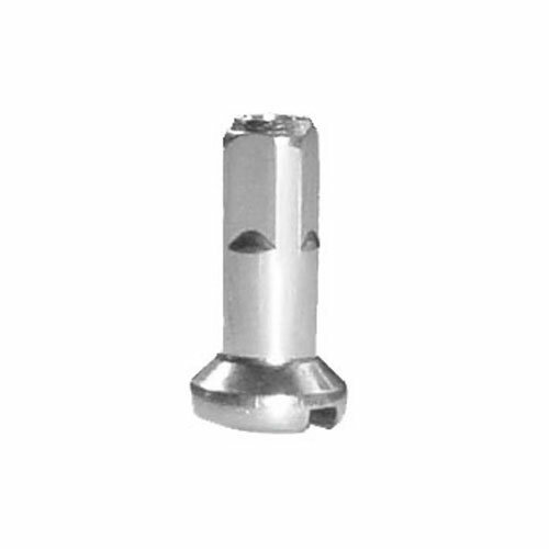 Nippel Messing silber, L = 14,0mm, Ø = 2,0mm, cnSpoke, 100 Stück, Messingschlager, M28329501
