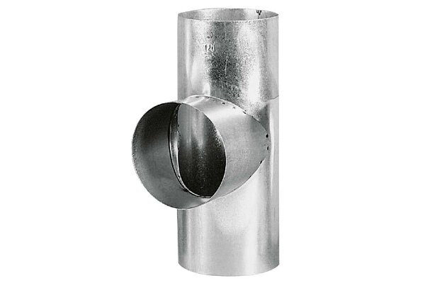 BERTRAMS Ofenrohr T-Stück FAL Ø120mm silber