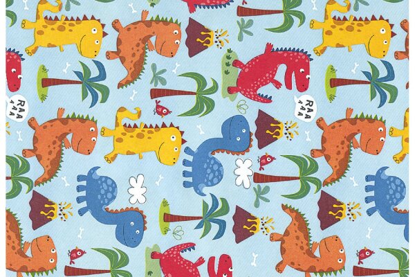 WOERNER Rollenpapier Dino 50cmx250m Recyclingpapier blauer Engel