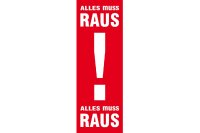 Plakat Alles muss raus Papier 48x138cm