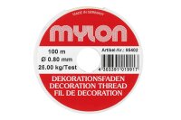 MYLON Dekorationsfaden 100m Ø0,8mm transparent auf...