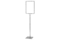 Plakatständer Serie N silber lackiert