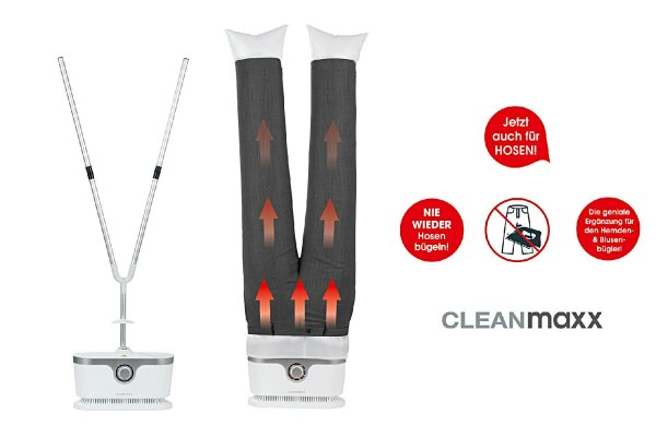 CLEANMAXX Bügler Aufsatz für Hosen silber/weiß