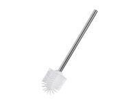 WENKO WC-Bürste Edelstahl/Silikonkopf 7,5cm weiß