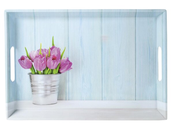 KESPER Serviertablett Tulpen 50x35x4,5cm