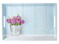 KESPER Serviertablett Tulpen 50x35x4,5cm