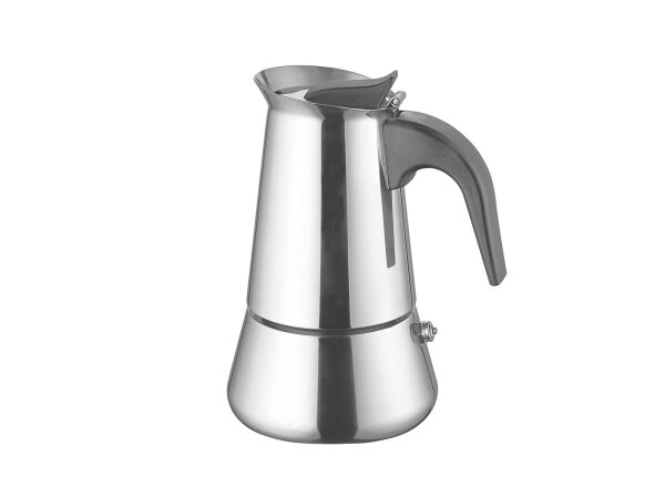 WEIS Espressokocher 4 Tassen Edelstahl