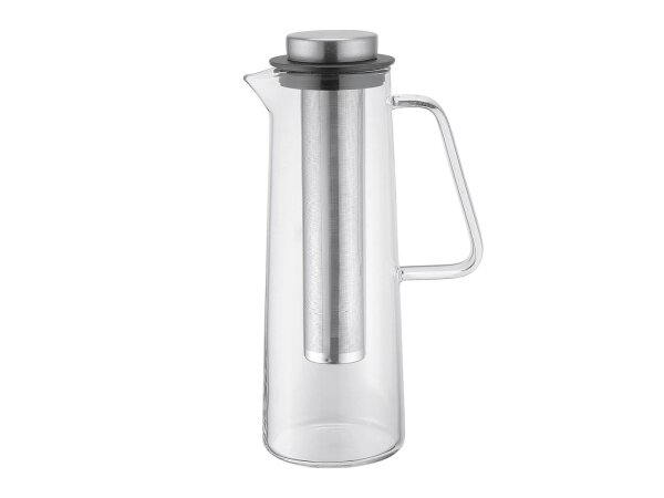 WEIS Glaskaraffe 1l mit Edelstahlfilter