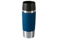 EMSA Isolierbecher Travel Mug Waves 0,36l Edelstahl blau