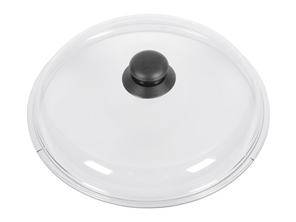 KARL KRÜGER Glasdeckel mit Kunststoffknopf 28cm