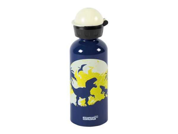 SIGG Trinkflasche Glow Moon Dinos 0,4 l blau