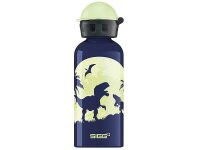 SIGG Trinkflasche Glow Moon Dinos 0,4 l blau