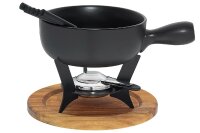 KELA Käsefondue-Set Country Gusseisen/Holz 21cm...