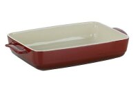 KELA Auflaufform Malin 37,5x22x5cm rot/beige