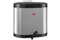 WESCO Abfallbehälter Ökosammler 2x15ltr. 43x36x45cm silber