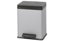 WESCO Treteimer Ökosammler 2x10ltr. 43cm silber