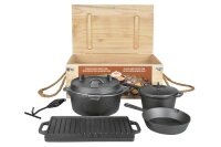 ESSCHERT DESIGN Dutch Oven Set Gu&szlig;eisen 7teilig