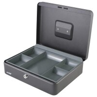 HMF Geldkassette mit Zylinderschloss 30x24x9cm farbig...
