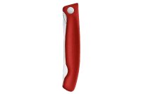 Swiss Classic, Picknick Messer, 11cm, Wellen, rot, B