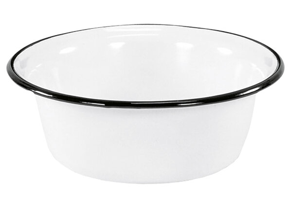 KARL KRÜGER Schüssel Ø24cm weiß emailliert