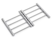 ZELLER PRESENT Topfuntersetzer Edelstahl ausziehbar 23-38x20x2cm