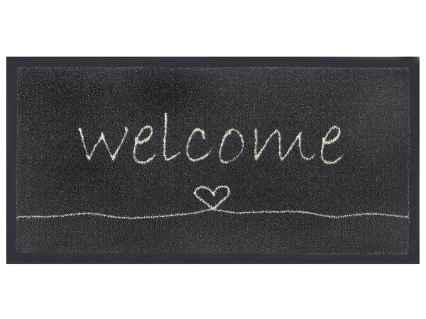 MD-ENTREE Schmutzfangmatte Emotion XS welcome heart 40x80cm schwarz