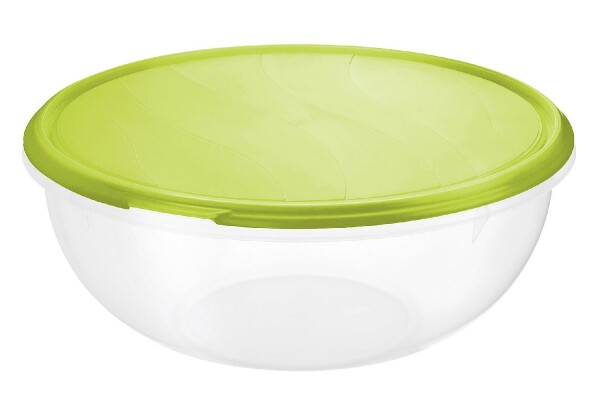 ROTHO Schüssel Rondo 6l Ø32cm H13,5cm transparent/lime grün