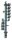 TFA Innen/Außenthermometer  Metall rostfrei 42cm