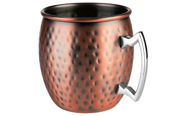 APS Becher Moscow Mule bauchig Edelstahl/Kupferlook 550ml 2er Set