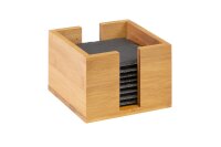 WESTMARK Naturschiefer-Untersetzer in Bambusbox 10x10cm 8Stück