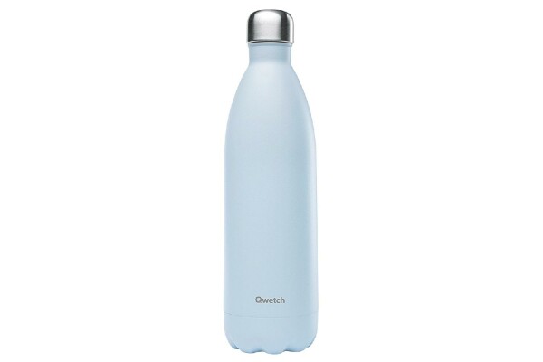 QWETCH Thermoflasche Pastelle 1l hellblau