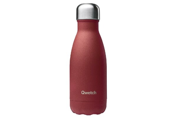 QWETCH Thermoflasche Granité 260ml rot