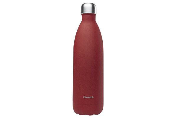 QWETCH Thermoflasche Granité 1l rot