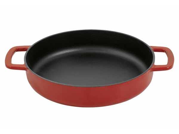 COMBEKK Bratpfanne Sous-Chef Ø24cm mit Doppelgriff rot