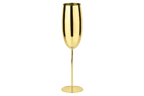 Champagnerglas Edel. PVD Gold
