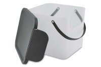 ROTHO Aufbewahrungsbehälter Albula 40l 39,8x35,8x33,9cm transparent Deckel anthrazit