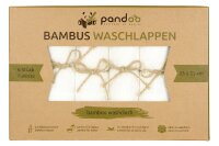 PANDOO Bambus Waschlappen 25x25cm 6er Set