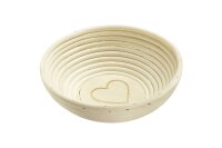 WESTMARK Gärkörbchen Set mit Herz und Bezug Ø24,5x8,5cm