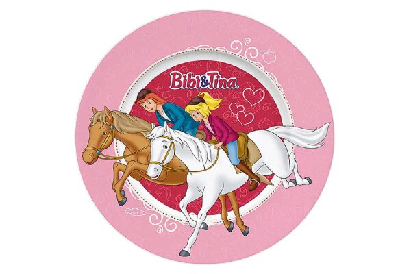 GEDA Teller flach 20,5cm Bibi & Tina mit Pferden