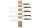 HAWS Messer- Magnethalterung Laguiole 40x6x2cm Olivenholz