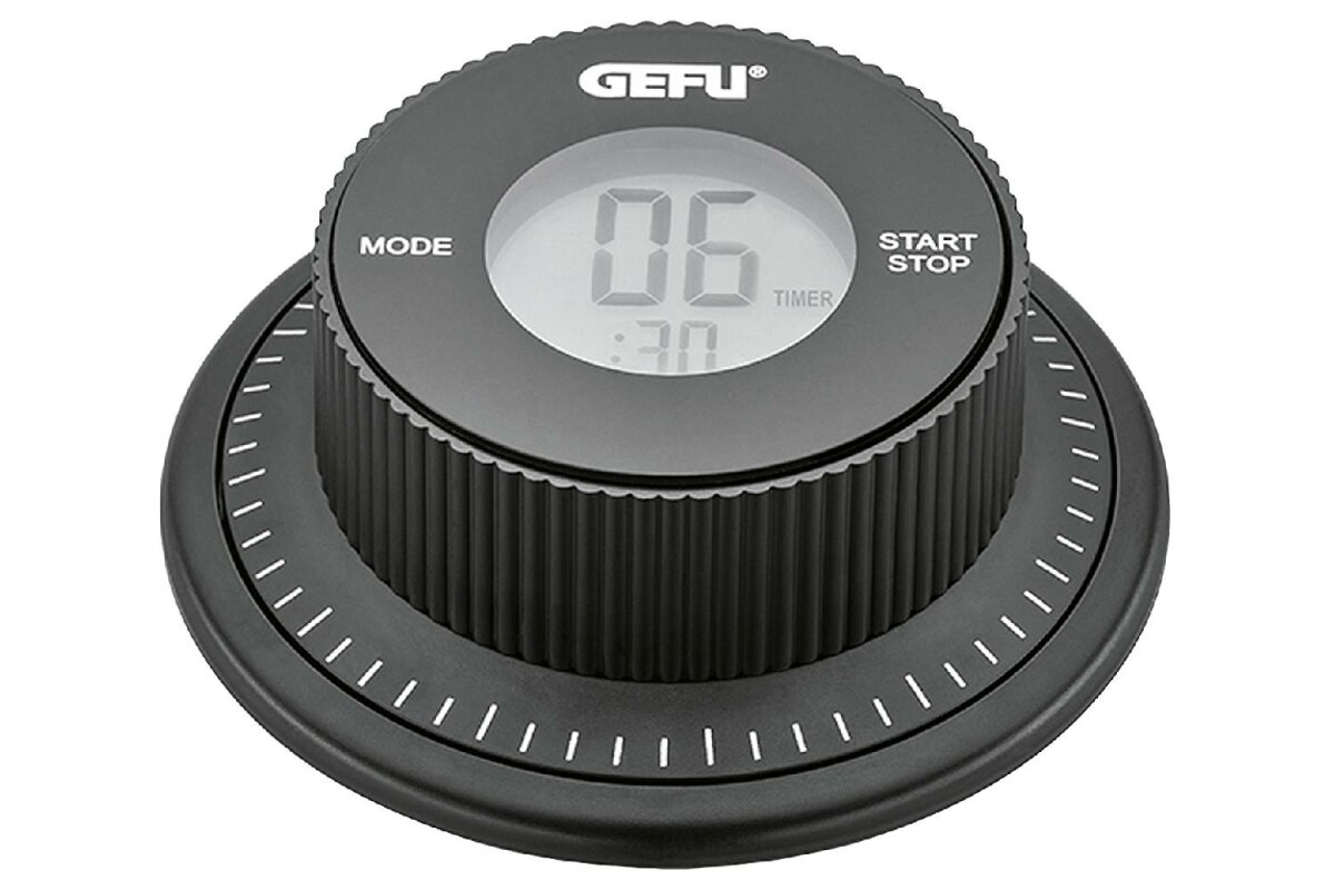Timer Da Cucina Gefu 61 Mm - Meccanico A Carica, Magnete Posteriore, 0-60 Minuti - Foto 4