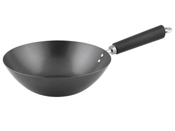 KEN HOM Wokpfanne Ø20cm mit Phenolharz-Griff antihaft Karbonstahl
