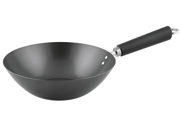 KEN HOM Wokpfanne Ø27cm mit Phenolharz-Griff antihaft Karbonstahl
