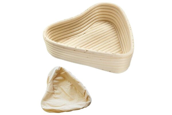 WESTMARK Gärkörbchen Set Herz und Bezug 22x23,5x6,5cm