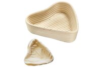 WESTMARK Gärkörbchen Set Herz und Bezug 22x23,5x6,5cm